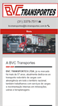 Mobile Screenshot of bvctransportes.com.br